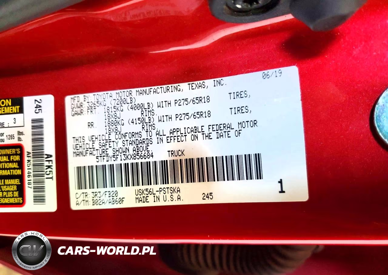2019 Toyota Tundra Sr5 VIN:5TFDY5F13KX856684 - 12