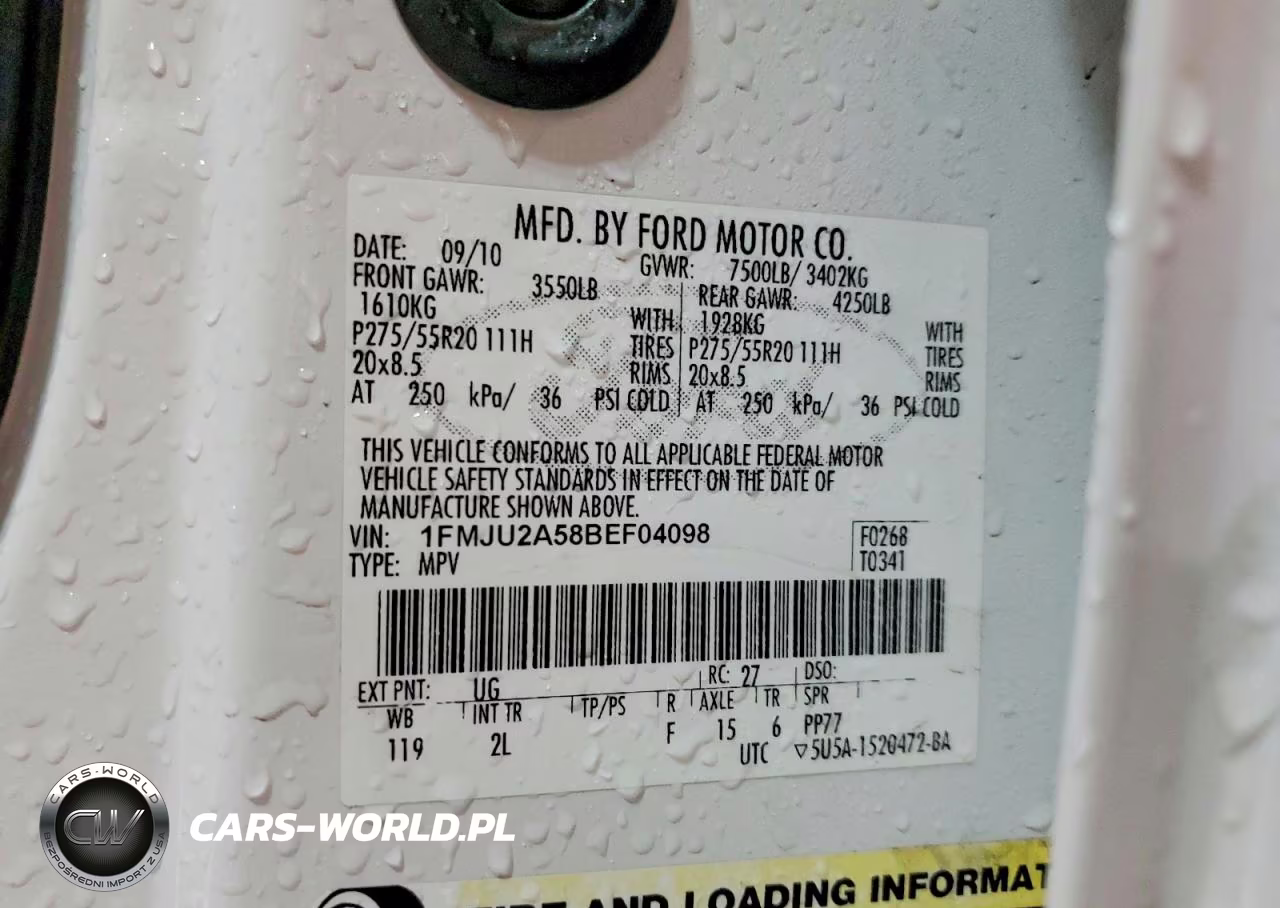 2011 Ford Expedition Limited VIN:1FMJU2A58BEF04098 - 13