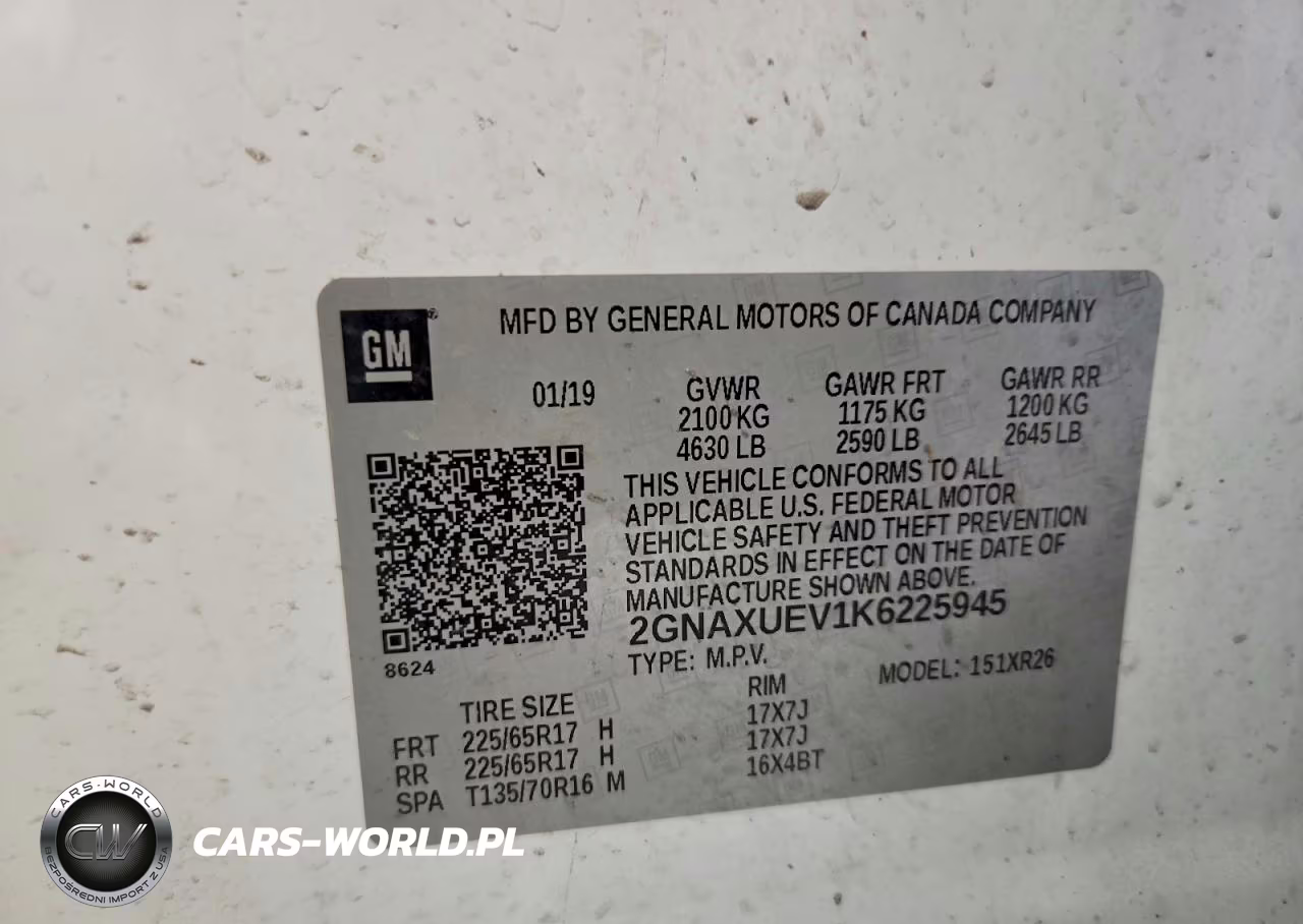 2019 Chevrolet Equinox Lt VIN:2GNAXUEV1K6225945 - 13