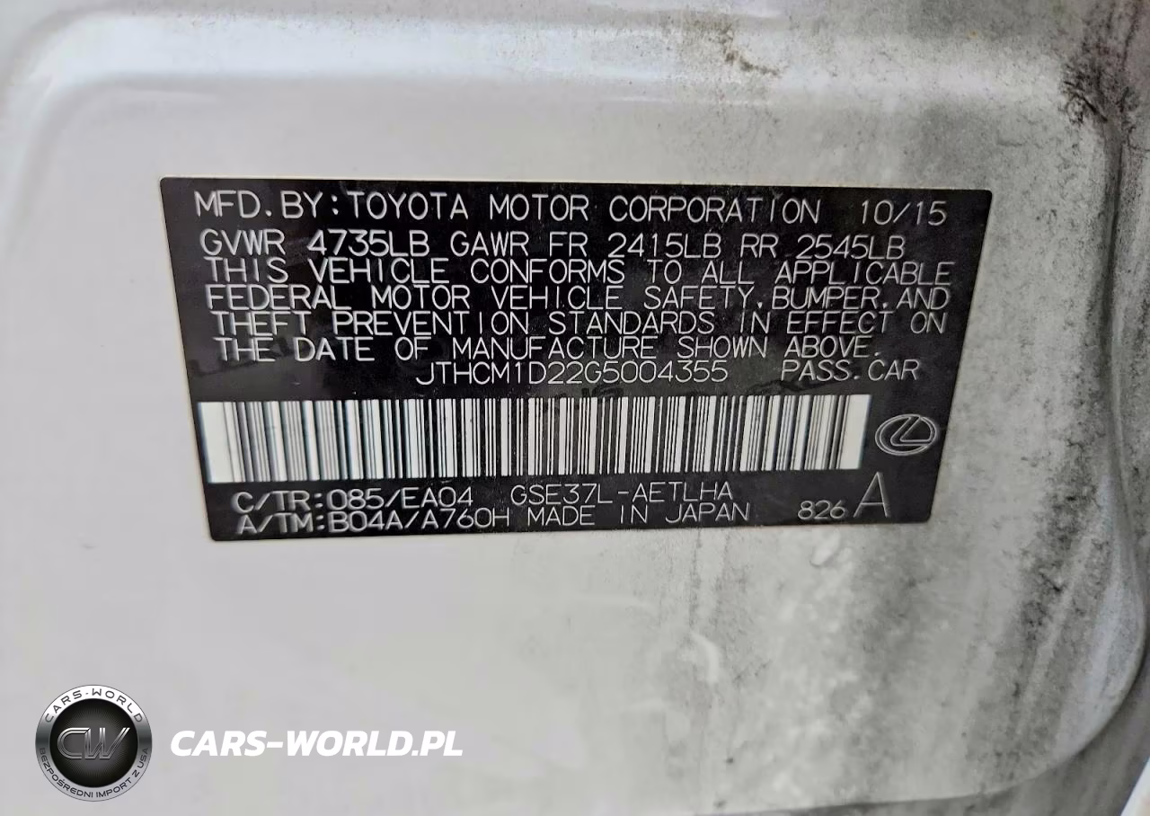 2016 Lexus Is 300 Base VIN:JTHCM1D22G5004355 - 13