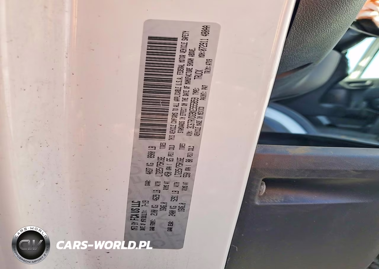 2019 Ram Promaster 2500 Delivery Van VIN:3C6TRVDG9KE555859 - 14