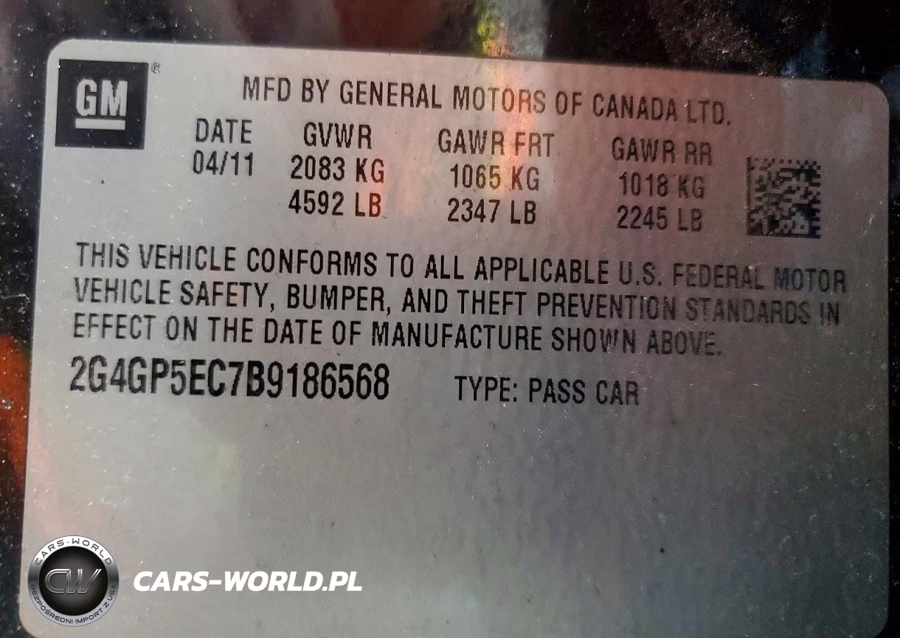 2011 Buick Regal Cxl VIN:2G4GP5EC7B9186568 - 12