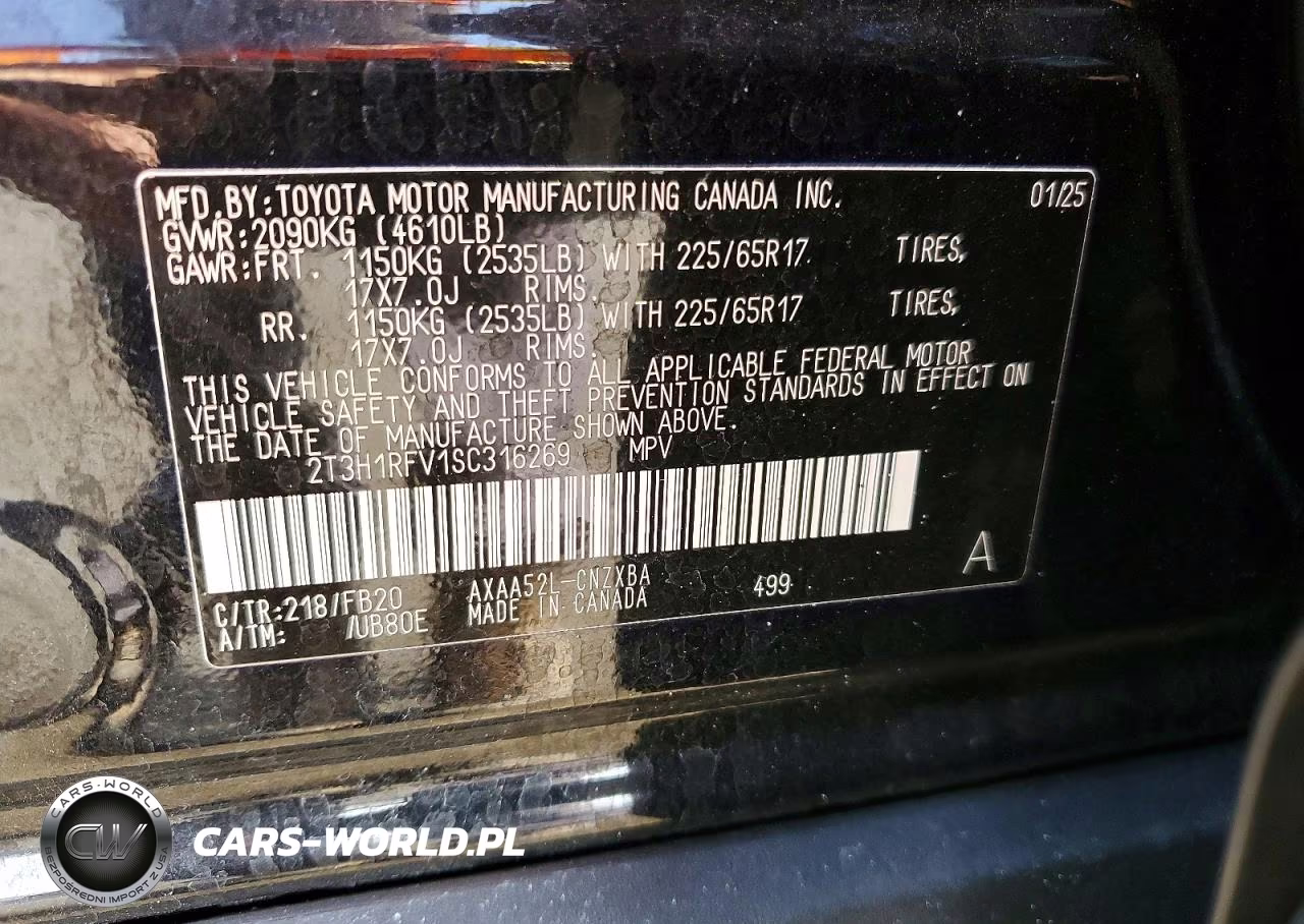 2025 Toyota Rav4 Le VIN:2T3H1RFV1SC316269 - 14