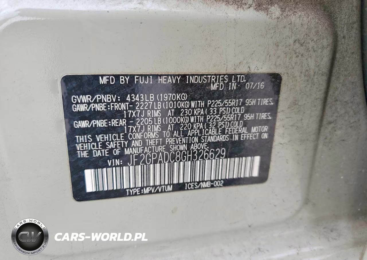 2016 Subaru Crosstrek Premium VIN:JF2GPADC8GH326629 - 12