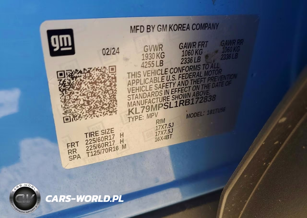 2024 Chev Trailblazer Lt VIN:KL79MPSL1RB172838 - 13