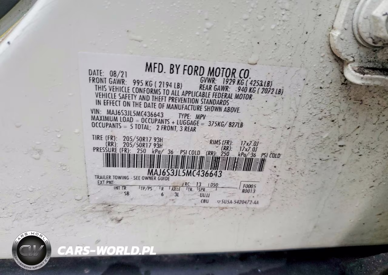 2021 Ford Ecosport Ses VIN:MAJ6S3JL5MC436643 - 12