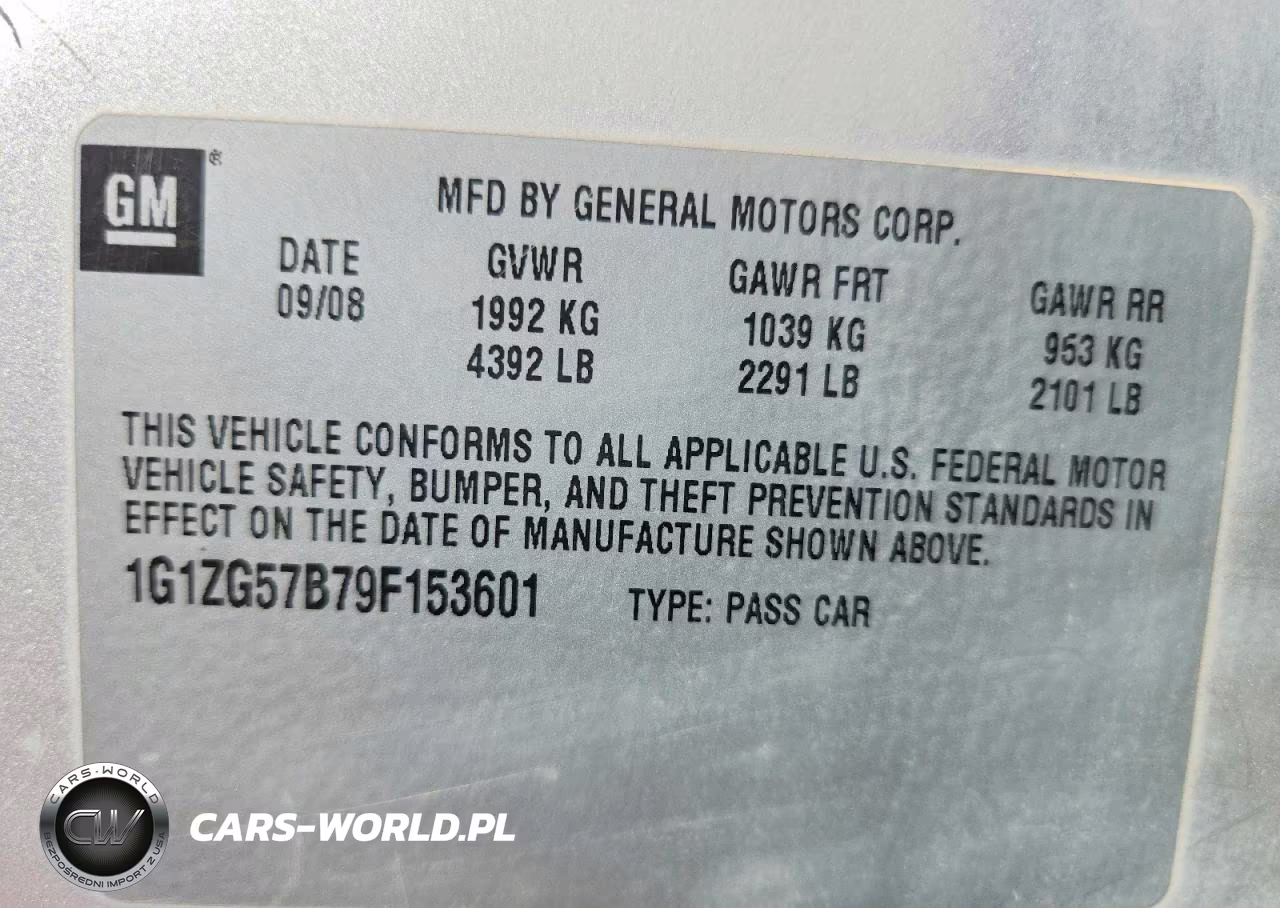 2009 Chevrolet Malibu Ls VIN:1G1ZG57B79F153601 - 12