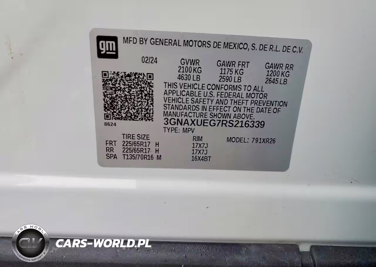 2024 Chevrolet Equinox Lt VIN:3GNAXUEG7RS216339 - 13