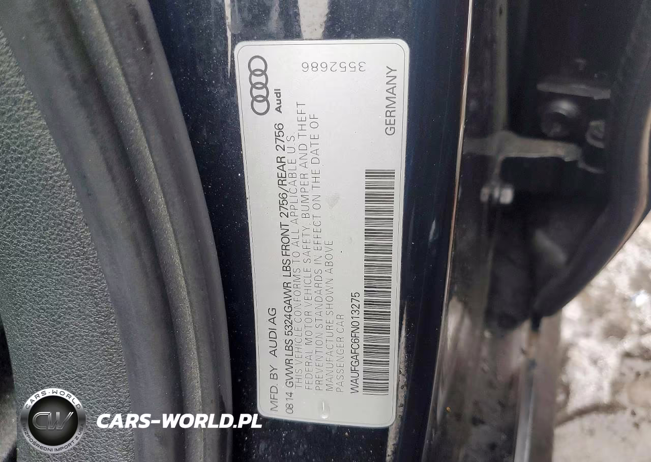 2015 Audi A6 Premium Plus VIN:WAUFGAFC6FN013275 - 12