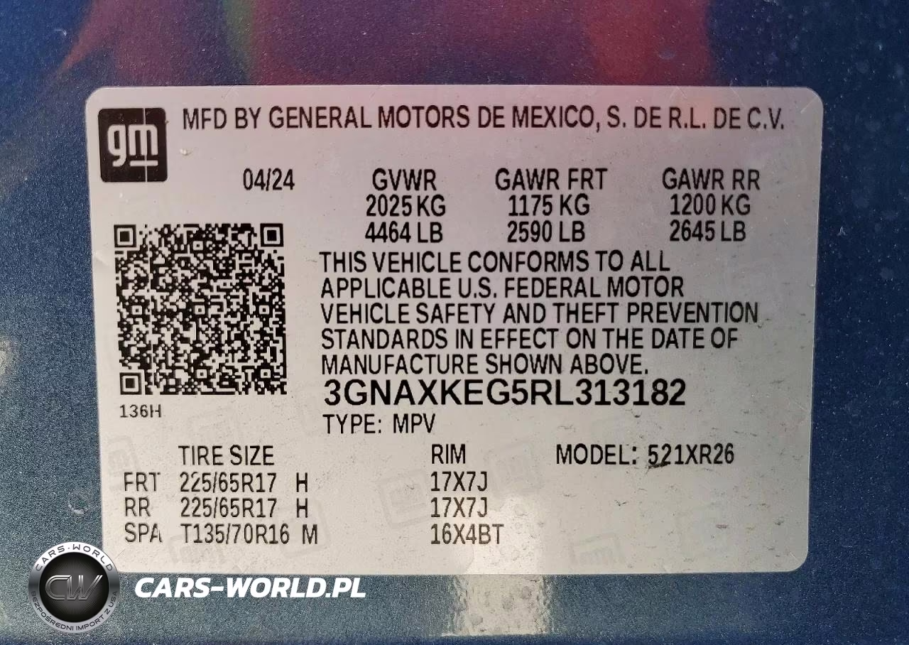 2024 Chevrolet Equinox Lt VIN:3GNAXKEG5RL313182 - 12