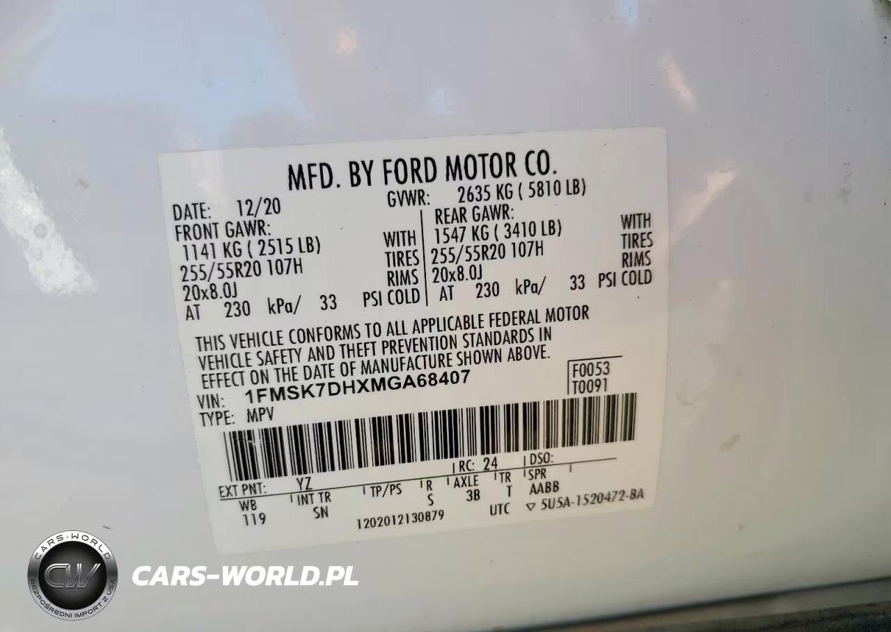 2021 Ford Explorer Xlt VIN:1FMSK7DHXMGA68407 - 13