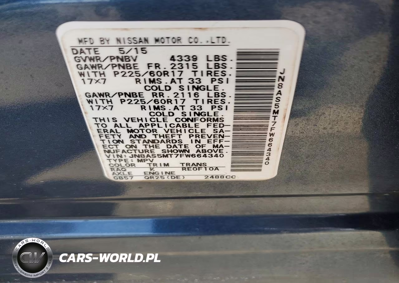 2015 Nissan Rogue Select S VIN:JN8AS5MT7FW664340 - 13