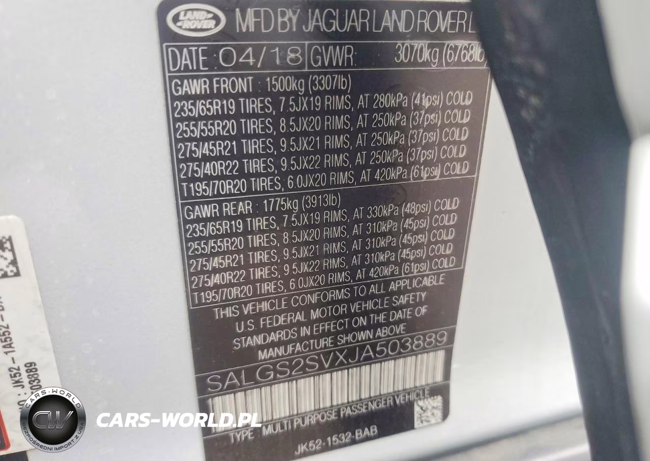 2018 Land Rover Range Rover Hse VIN:SALGS2SVXJA503889 - 13