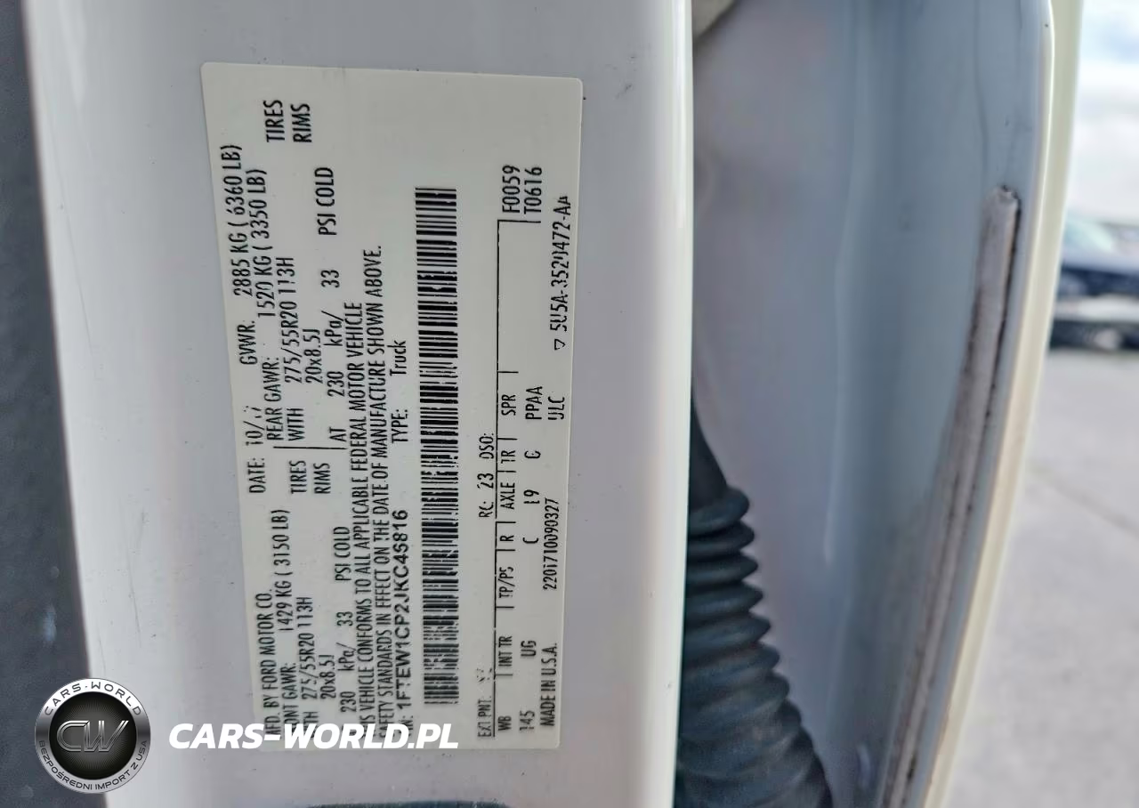 2018 Ford F150 Supercrew VIN:1FTEW1CP2JKC46816 - 12