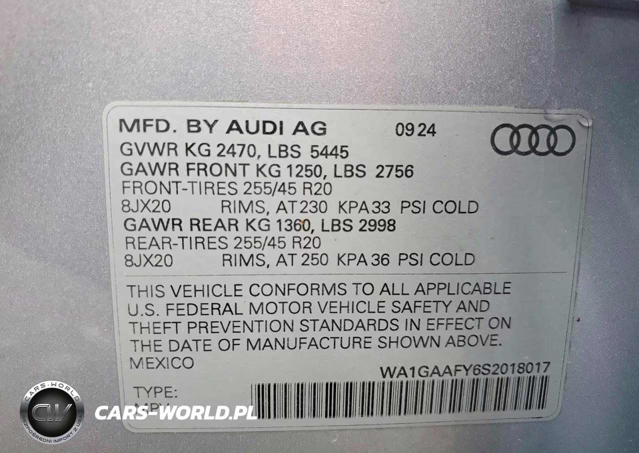 2025 Audi Q5 Premium 45 VIN:WA1GAAFY6S2018017 - 14