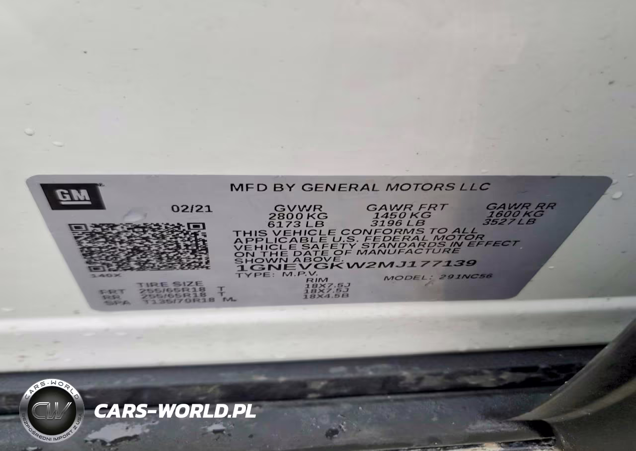 2021 Chevrolet Traverse Lt VIN:1GNEVGKW2MJ177139 - 13