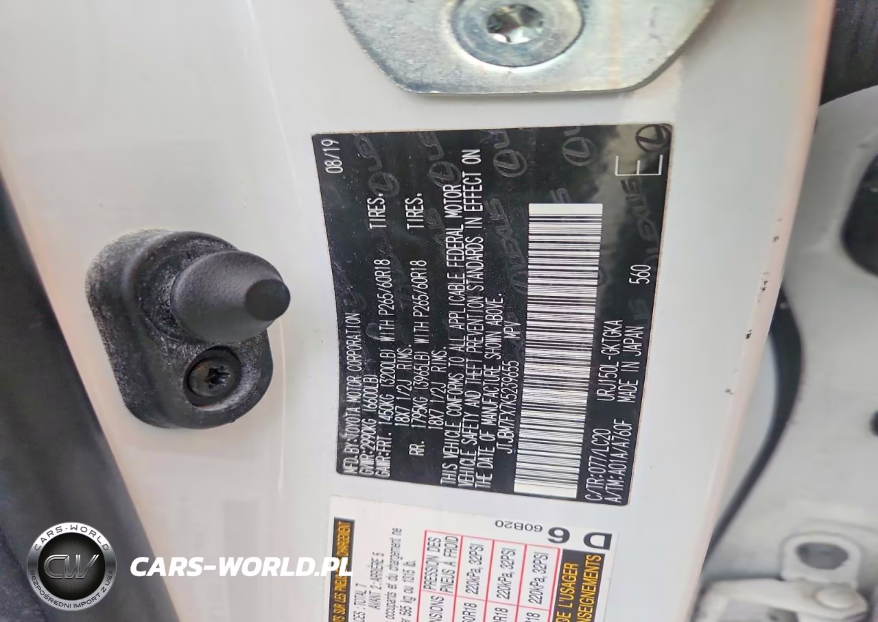 2019 Lexus Gx 460 Base VIN:JTJBM7FX7K5239655 - 12