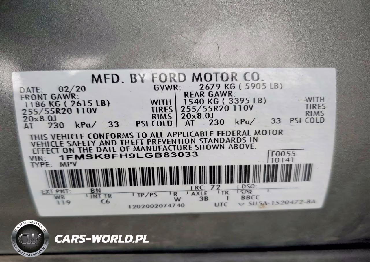 2020 Ford Explorer Limited VIN:1FMSK8FH9LGB83033 - 14
