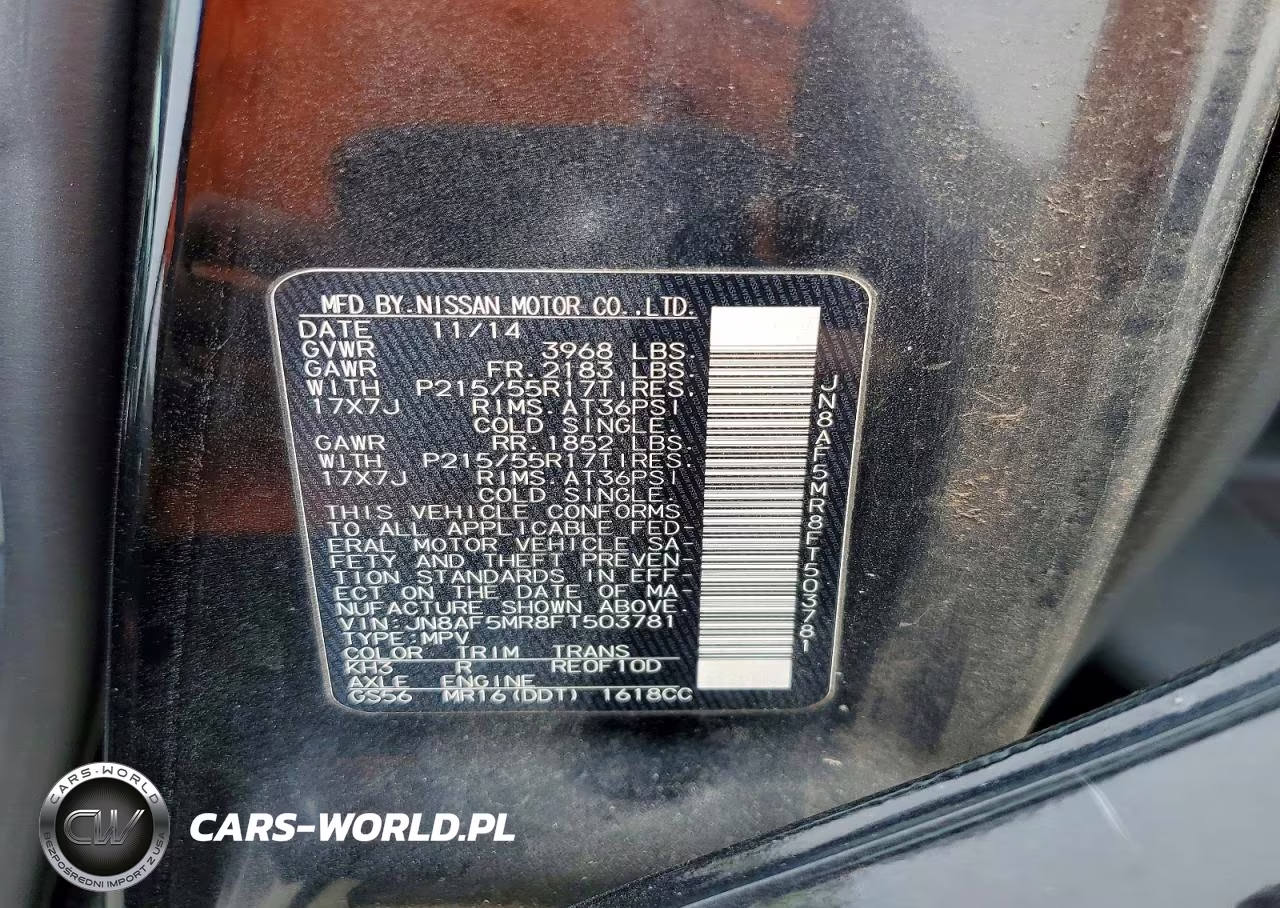 2015 Nissan Juke Sl VIN:JN8AF5MR8FT503781 - 12