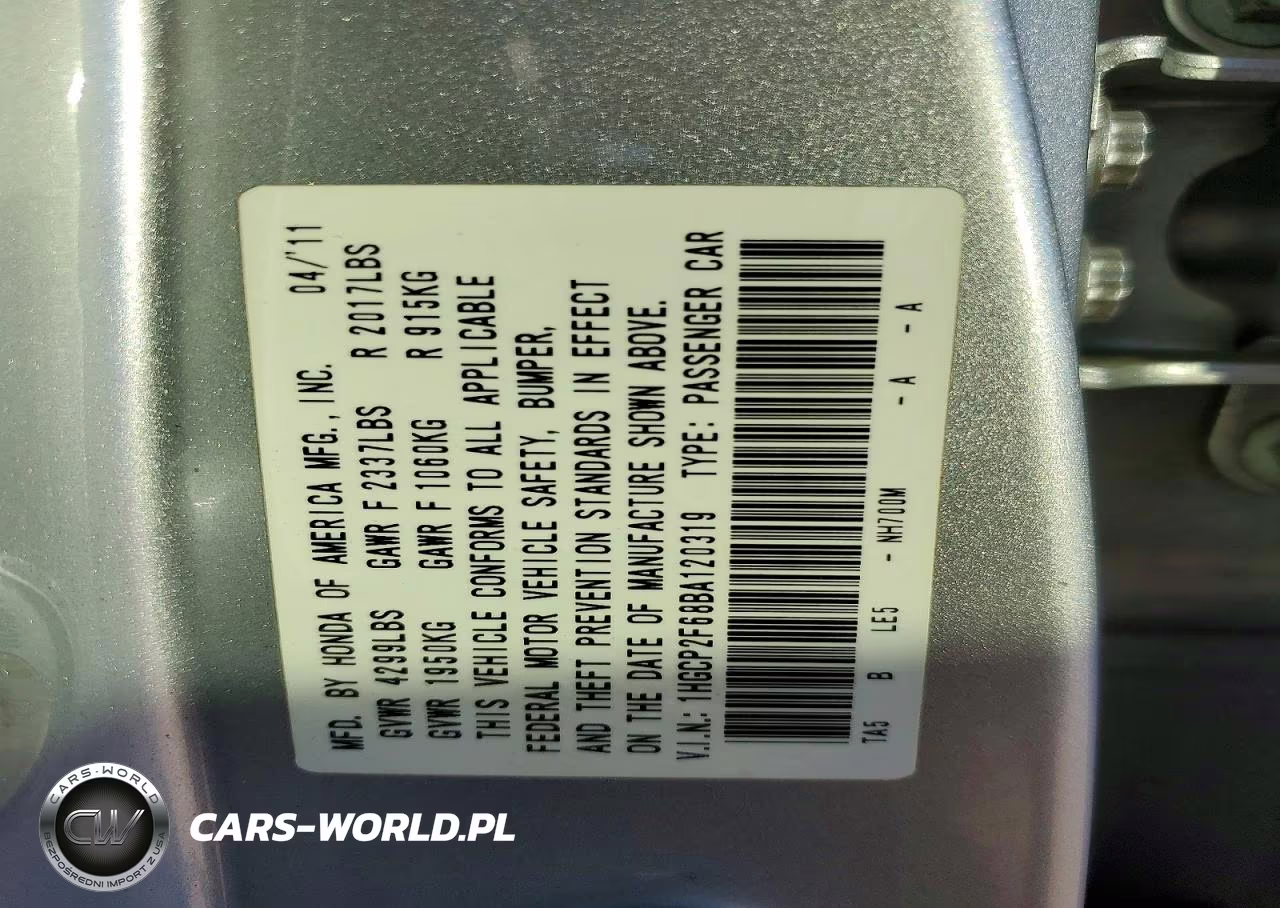2011 Honda Accord Se VIN:1HGCP2F68BA120319 - 13