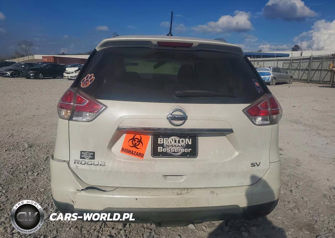 2016 Nissan Rogue Sv VIN:KNMAT2MTXGP666652 - 6