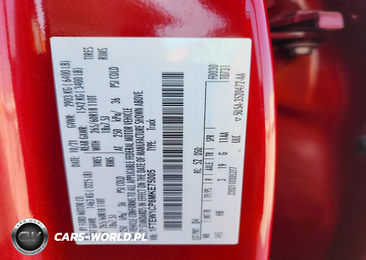 2021 Ford F150 Supercrew VIN:1FTEW1CP8MKE75005 - 12