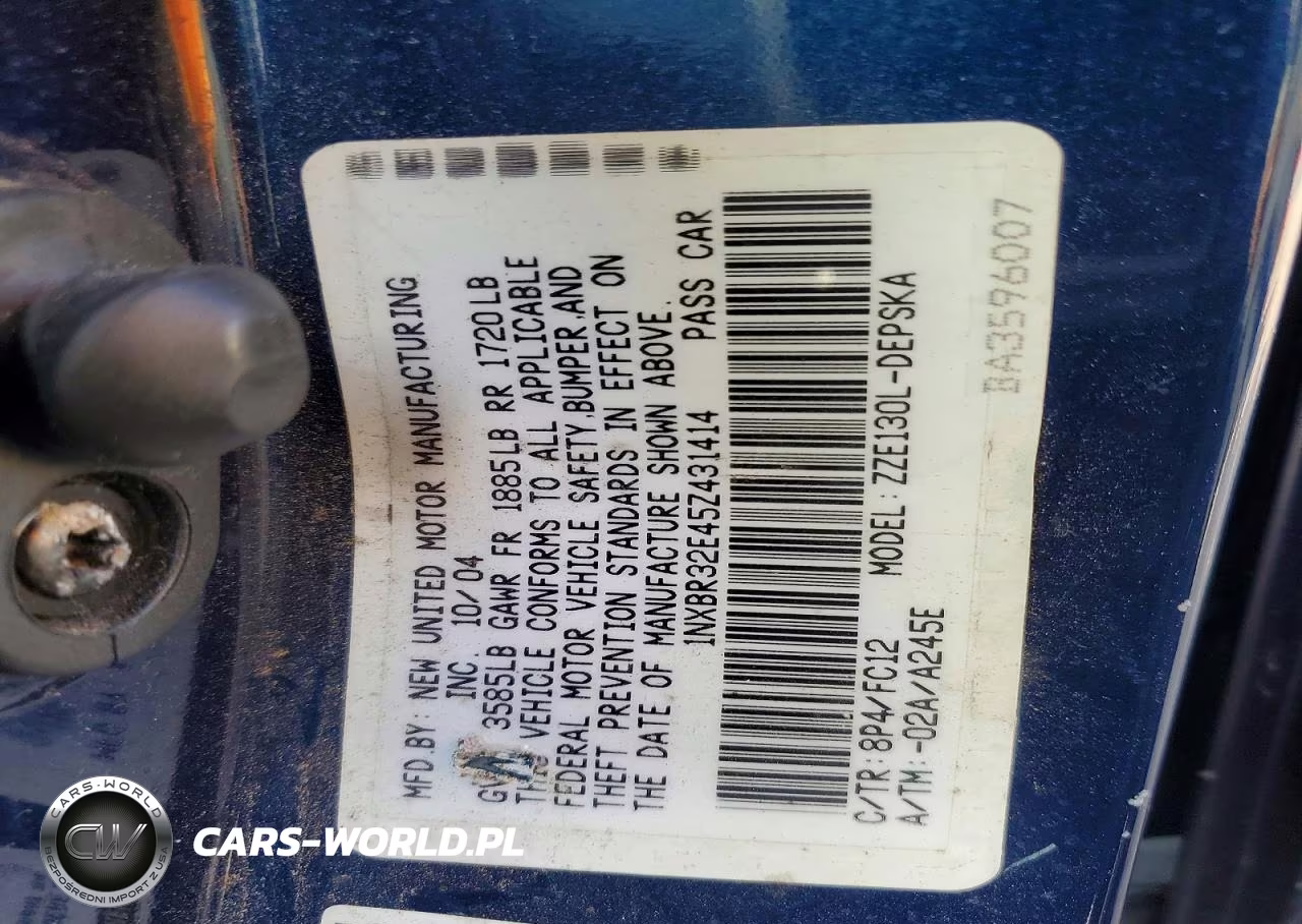 2004 Toyt Corolla VIN:1NXBR32E45Z431414 - 12