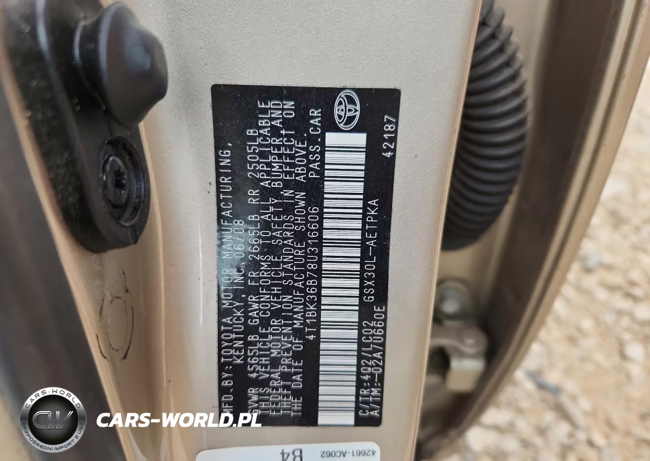 2008 Toyota Avalon VIN:4T1BK36B78U316606 - 13