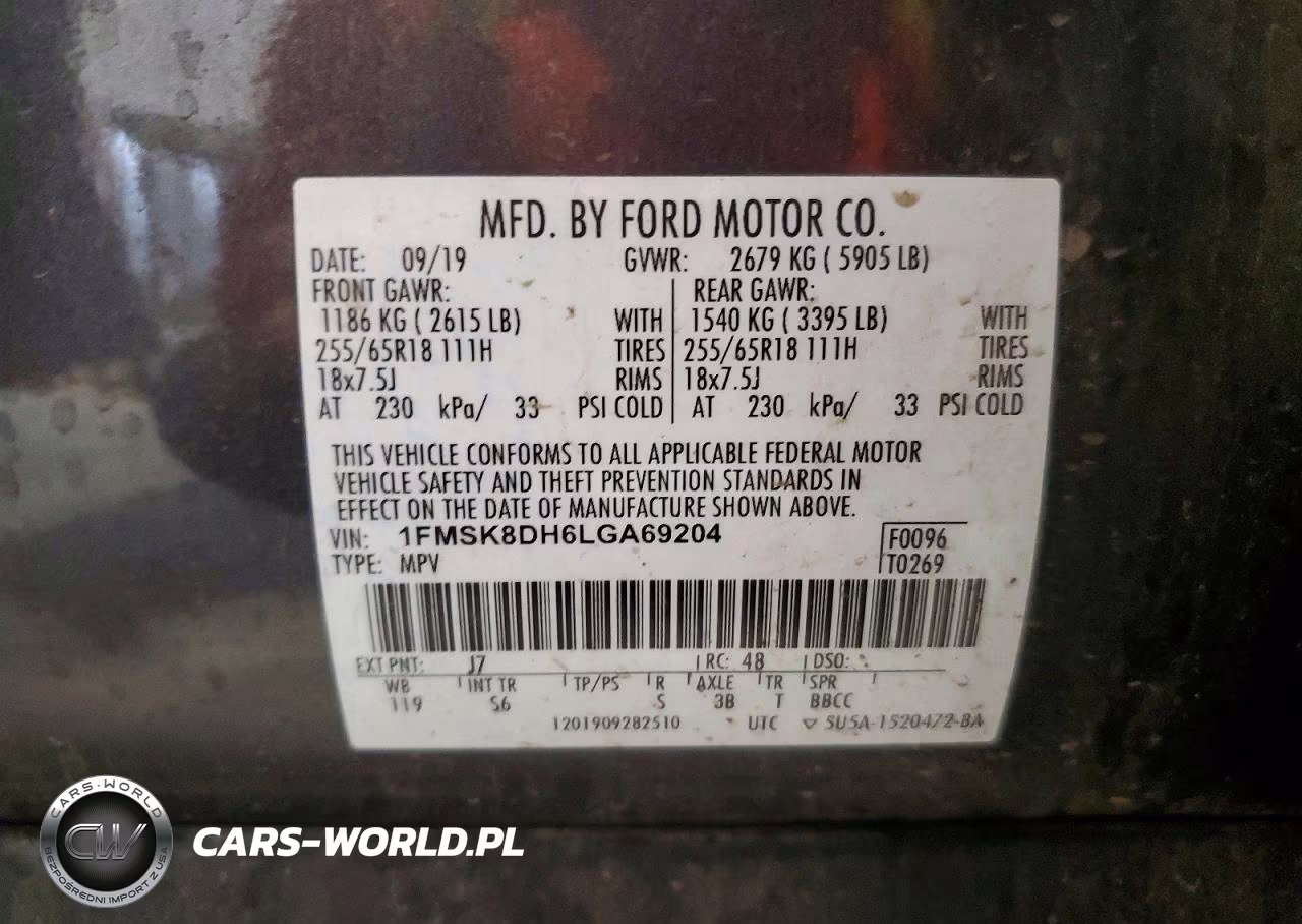 2020 Ford Explorer Xlt VIN:1FMSK8DH6LGA69204 - 13