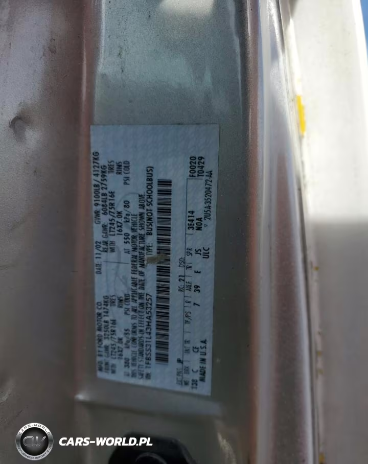 2003 Ford Econoline E350 Super Duty Wagon VIN:1FBSS31L43HA53257 - 14