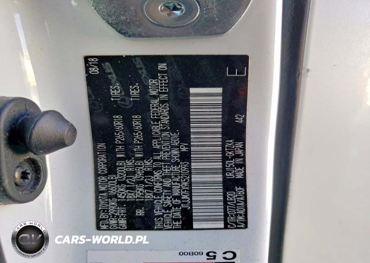 2019 Lexus Gx 460 Luxury VIN:JTJJM7FX9K5210993 - 13