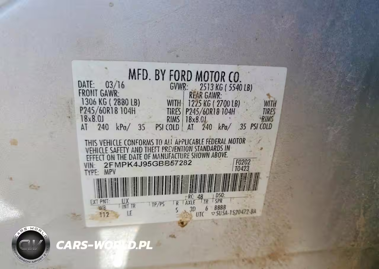2016 Ford Edge Sel VIN:2FMPK4J95GBB57282 - 13