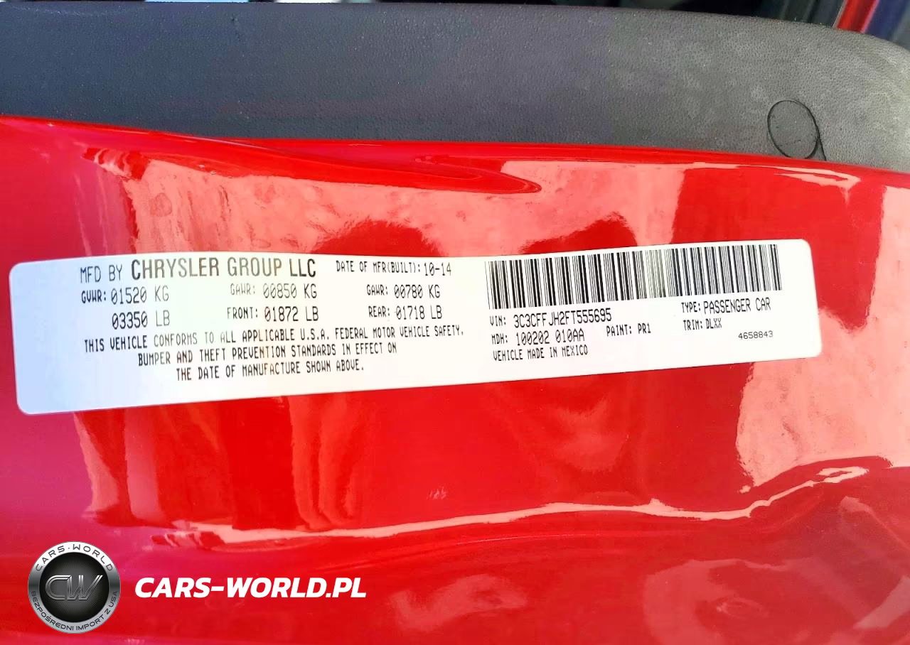 2015 Fiat 500 Abarth VIN:3C3CFFJH2FT555695 - 13