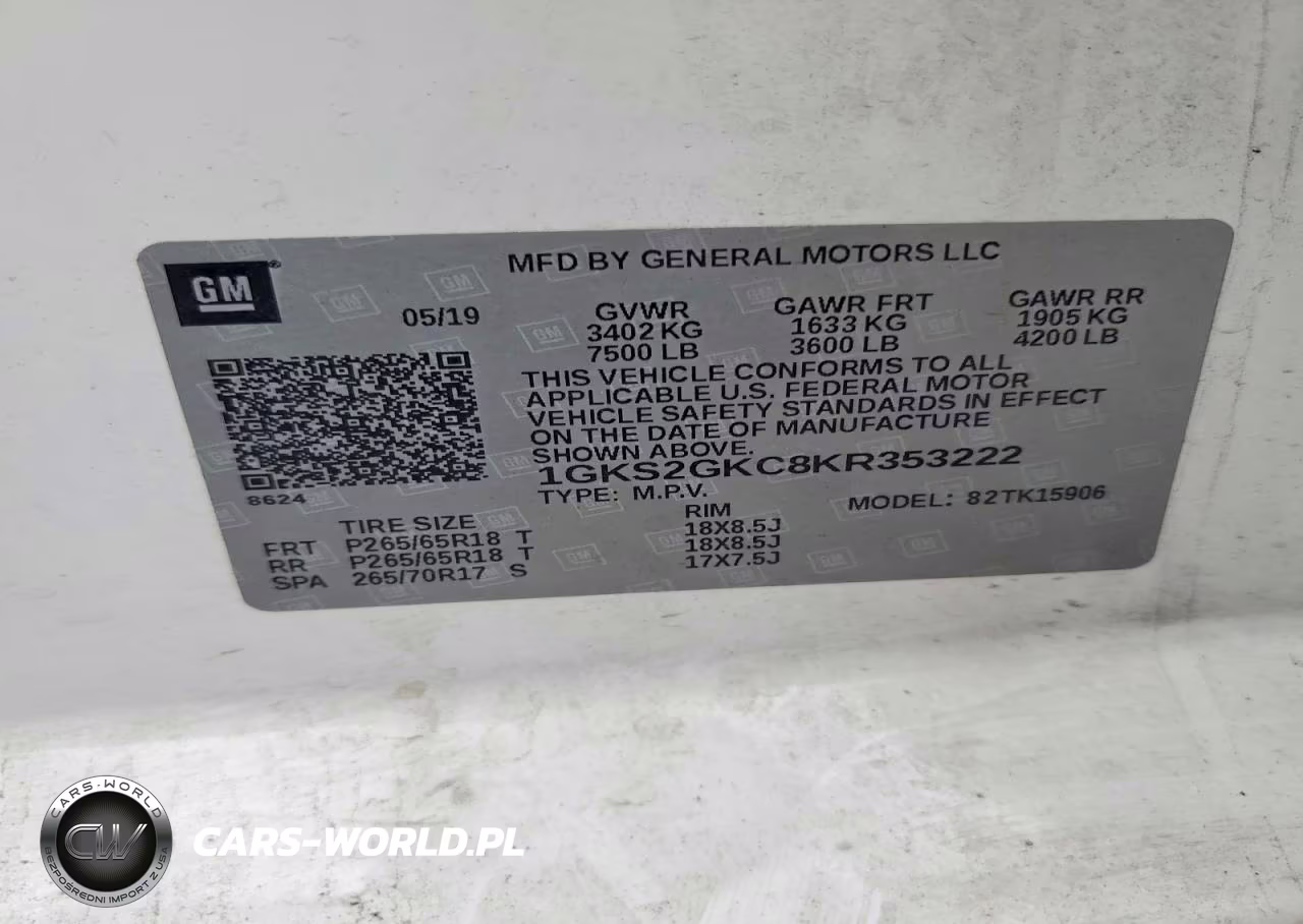 2019 GMC Yukon Xl K1500 Slt VIN:1GKS2GKC8KR353222 - 12