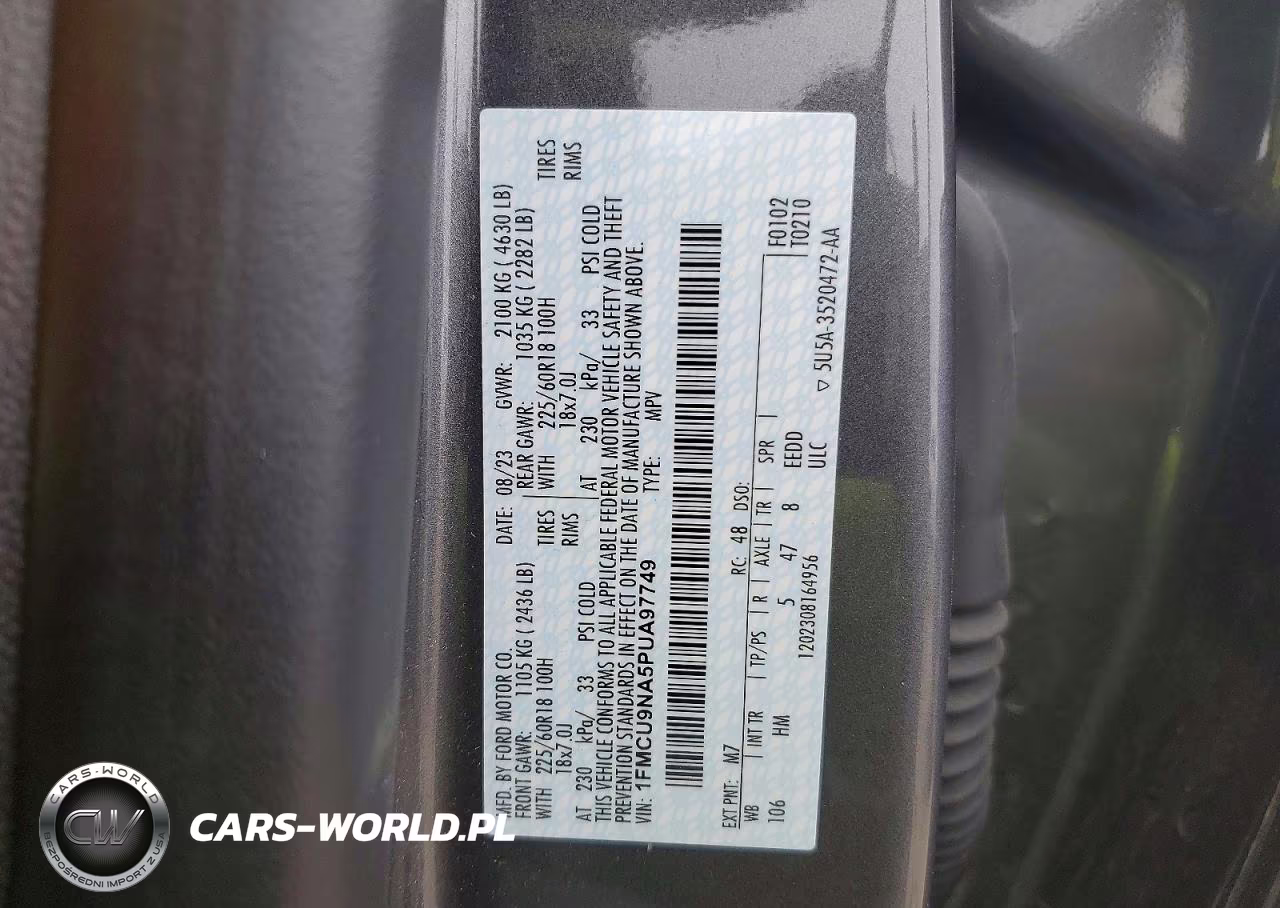 2023 Ford Escape St Line Select VIN:1FMCU9NA5PUA97749 - 13
