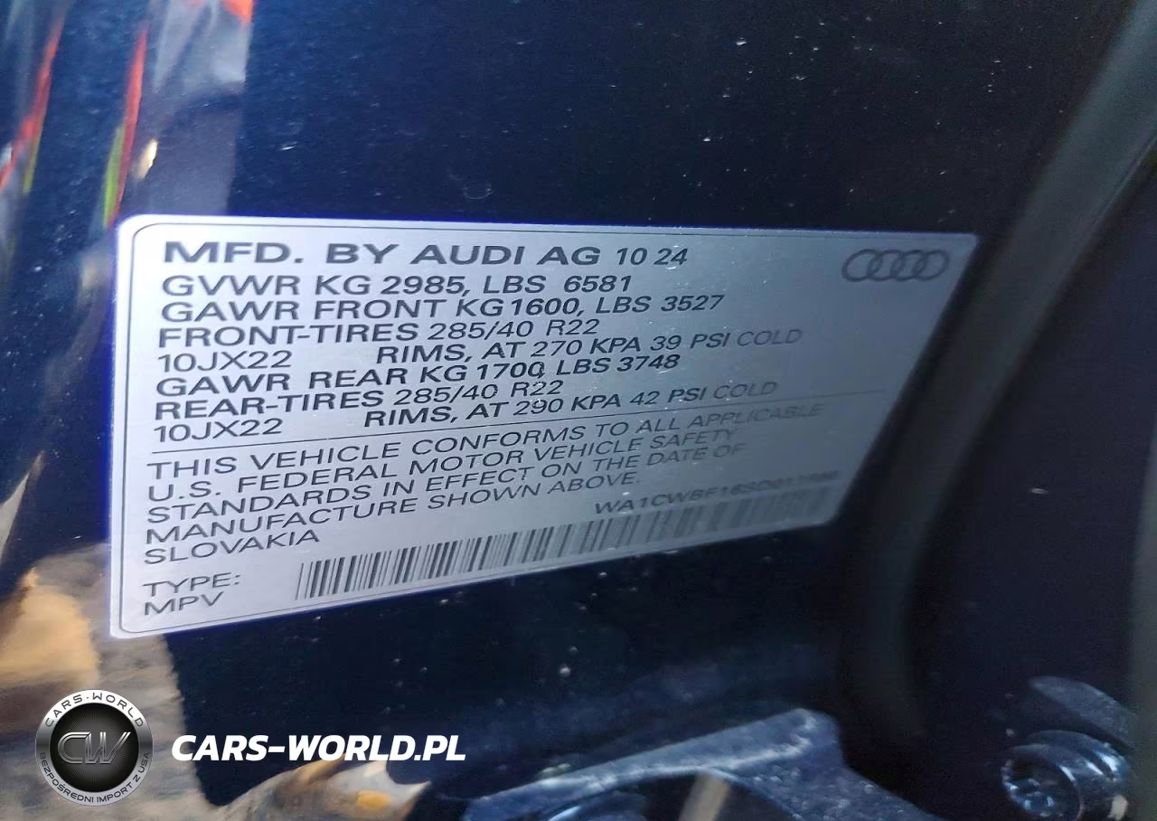 2025 Audi Sq8 Prestige VIN:WA1CWBF16SD011596 - 14
