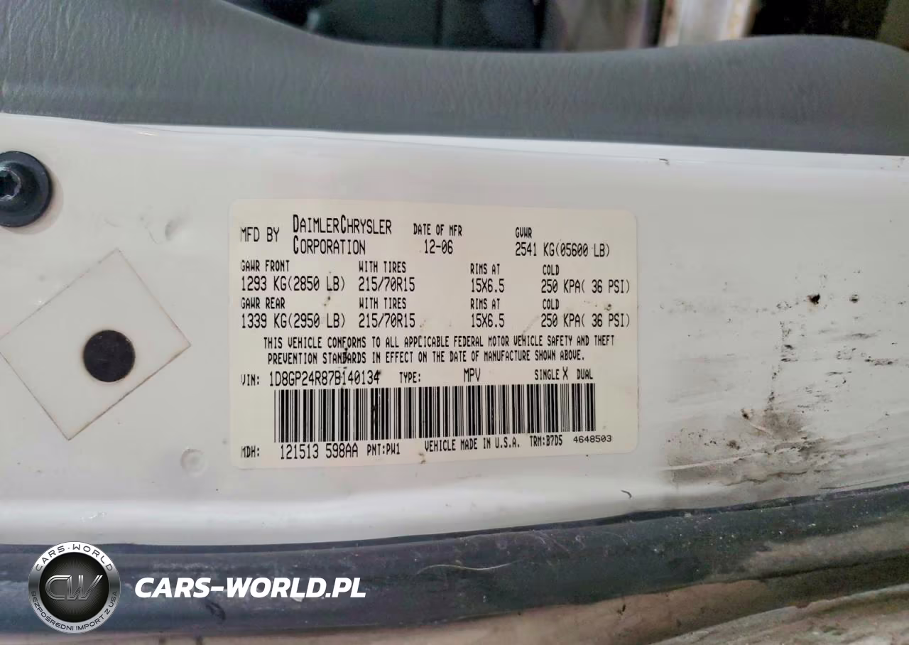 2007 Dodge Grand Caravan Se VIN:1D8GP24R87B140134 - 14