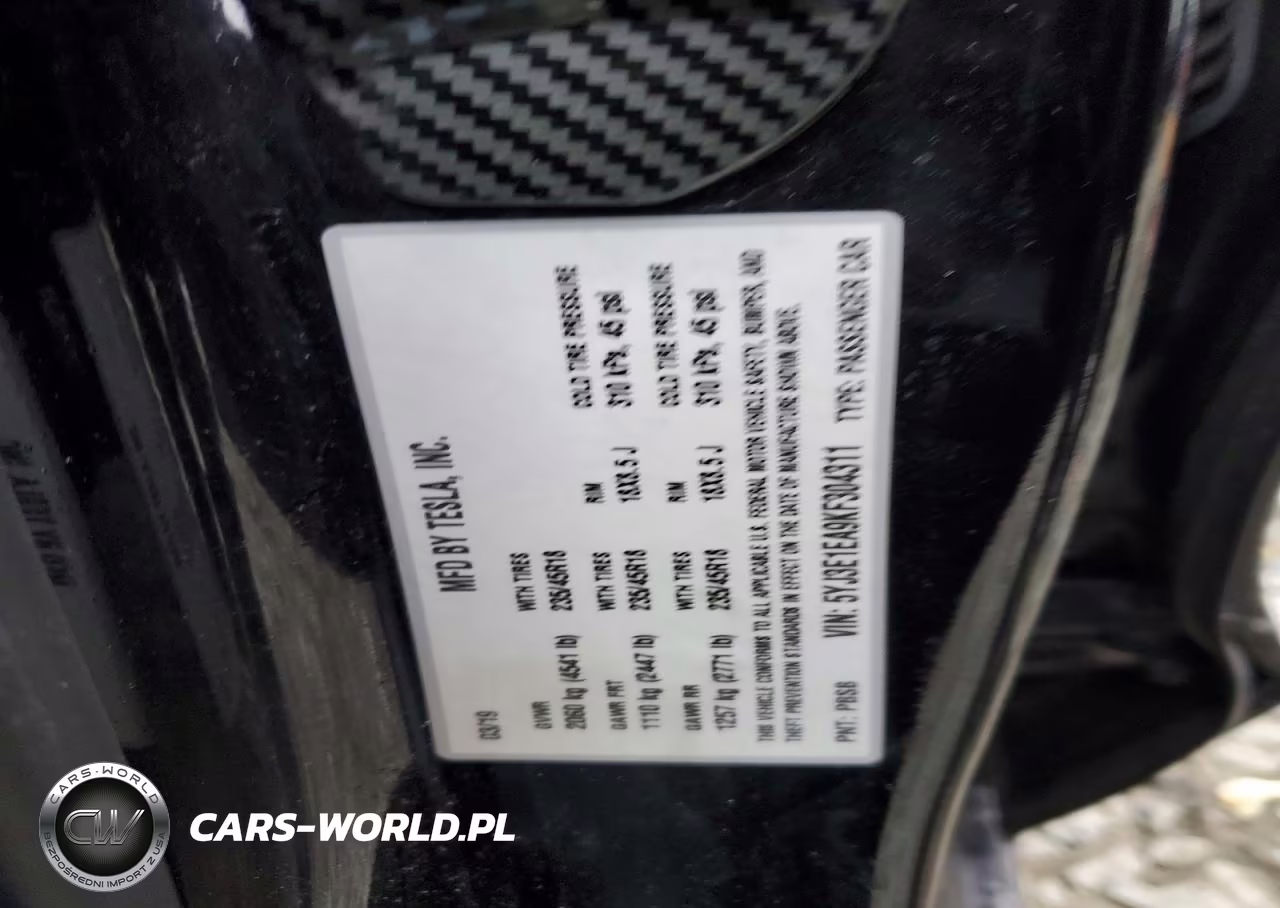 2019 Tesla Model 3 VIN:5YJ3E1EA9KF304311 - 12