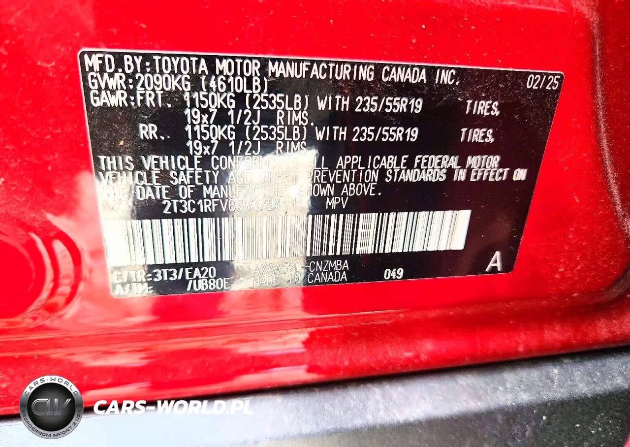 2025 Toyota Rav4 Xle Premium VIN:2T3C1RFV6SW379411 - 14