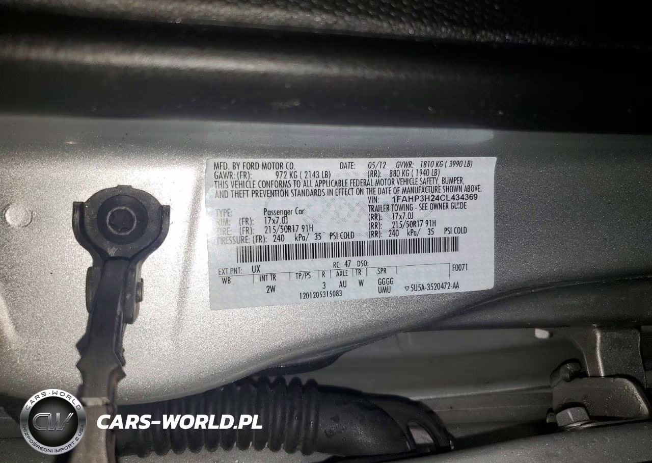 2012 Ford Focus Sel VIN:1FAHP3H24CL434369 - 12