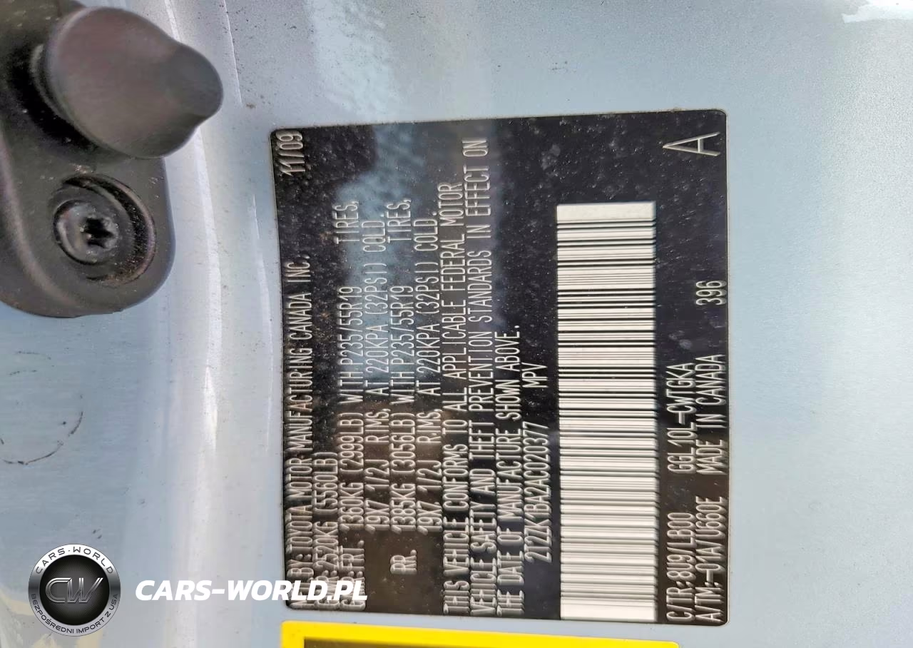 2010 Lexus Rx 350 Base VIN:2T2ZK1BA2AC020377 - 13