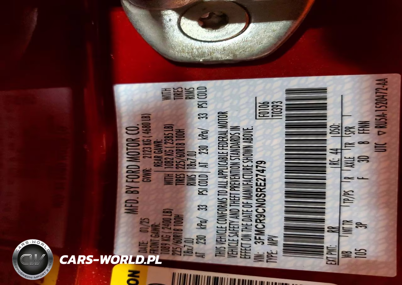 2025 Ford Bronco Sport Outer Banks VIN:3FMCR9CN0SRE27479 - 13