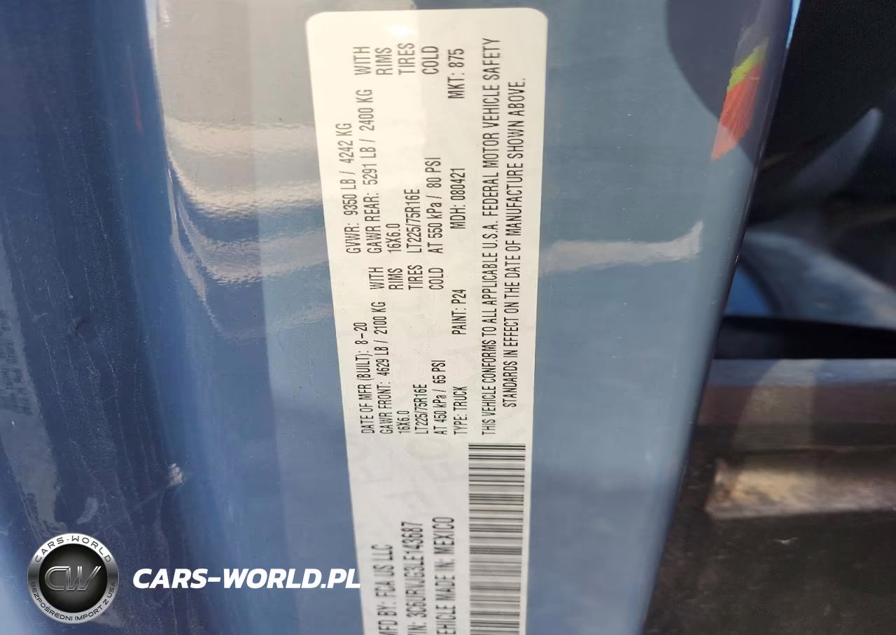 2020 Ram Promaster 3500 3500 High VIN:3C6URVJG3LE143687 - 13