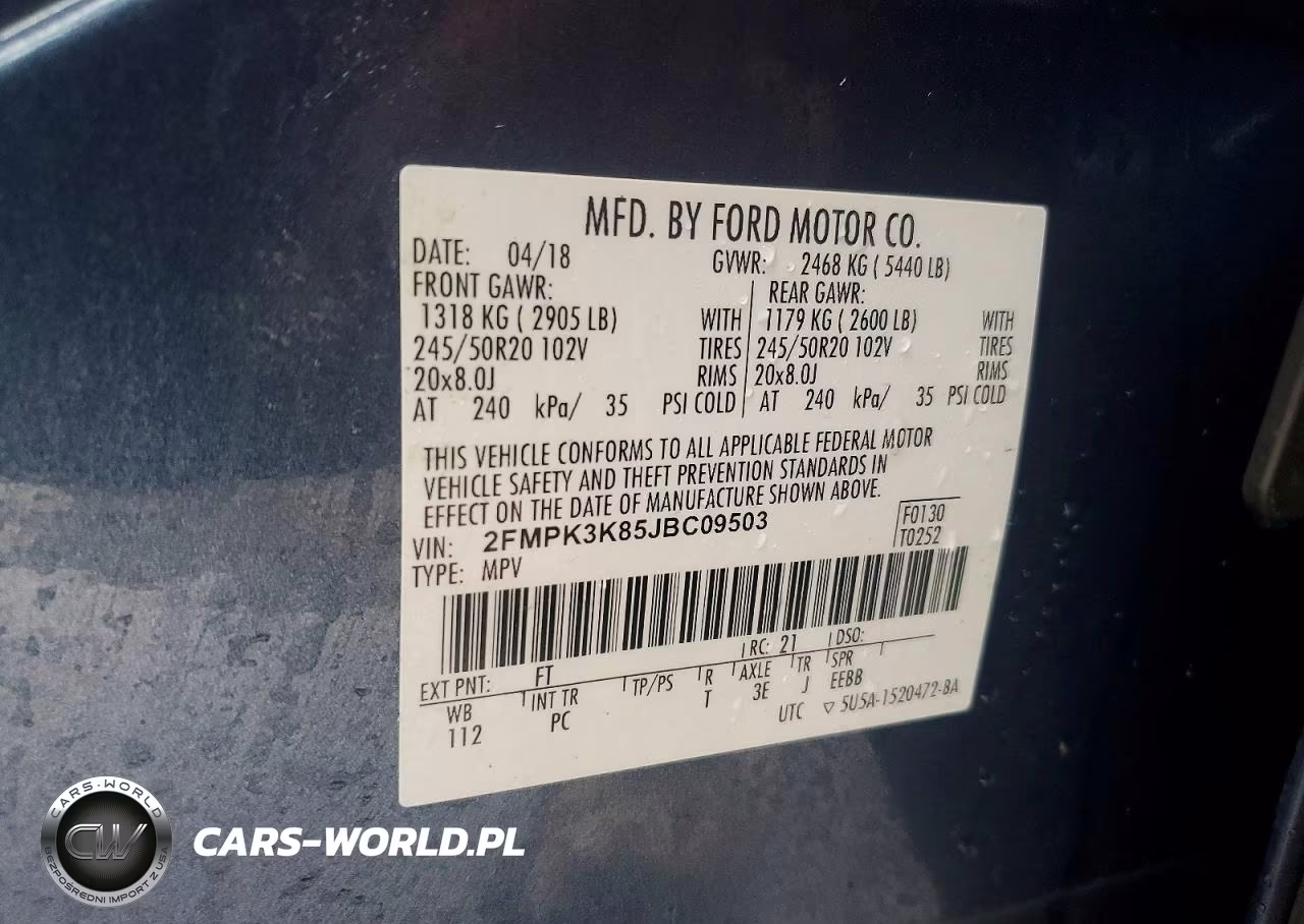 2018 Ford Edge VIN:2FMPK3K85JBC09503 - 13