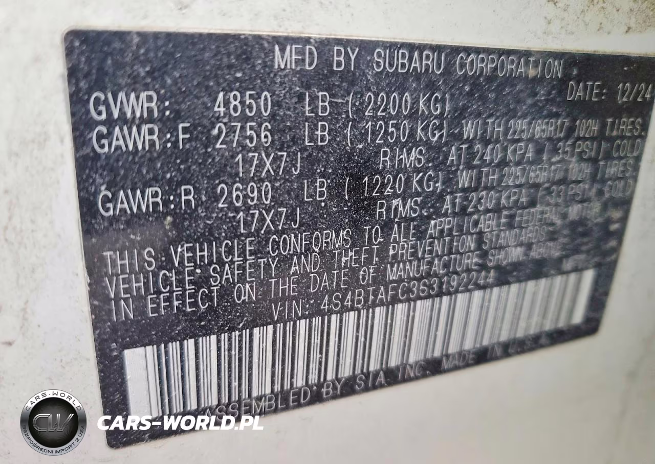 2025 Subaru Outback Premium VIN:4S4BTAFC3S3192244 - 14