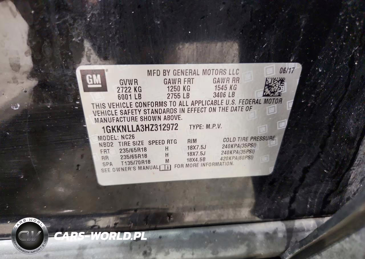 2017 GMC Acadia Sle VIN:1GKKNLLA3HZ312972 - 13
