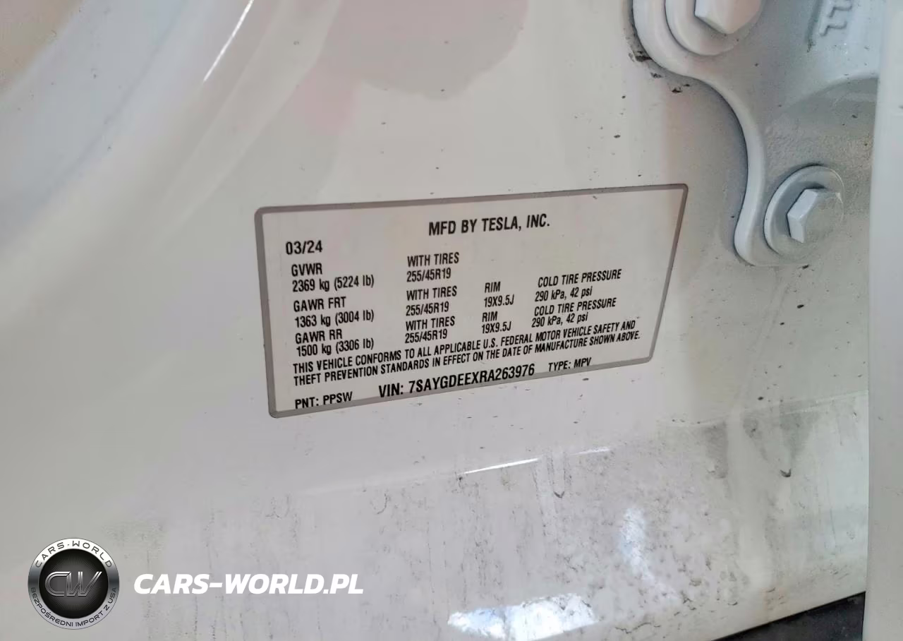 2024 Tesla Model Y VIN:7SAYGDEEXRA263976 - 12