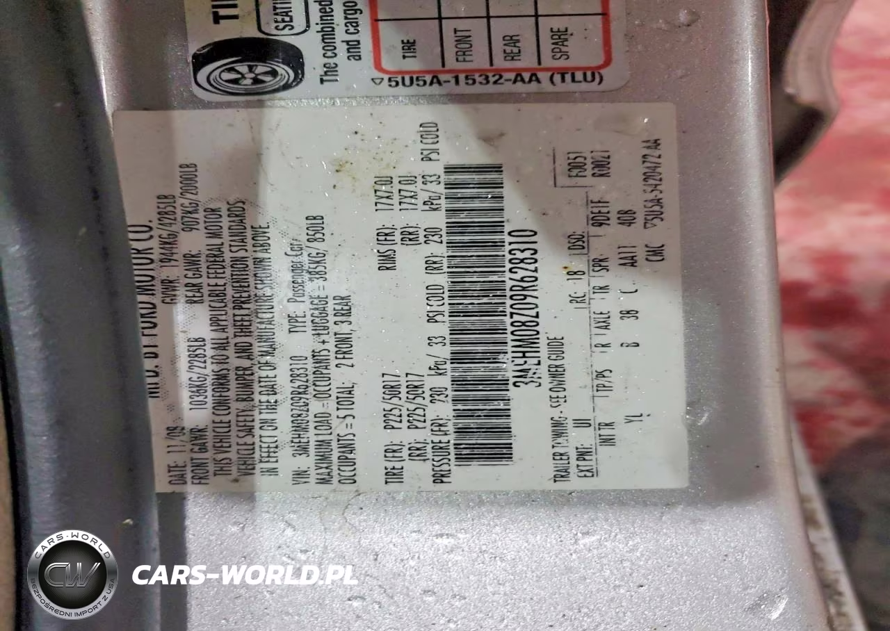 2009 Mercury Milan Premier VIN:3MEHM08Z09R628310 - 12