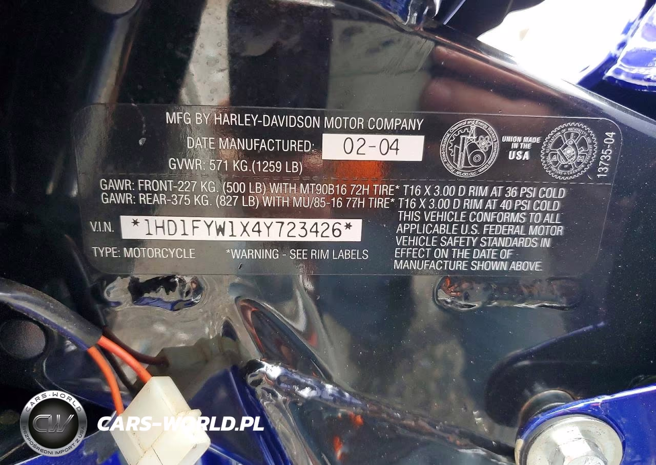 2004 Harley-Davidson Flhrsi VIN:1HD1FYW1X4Y723426 - 8