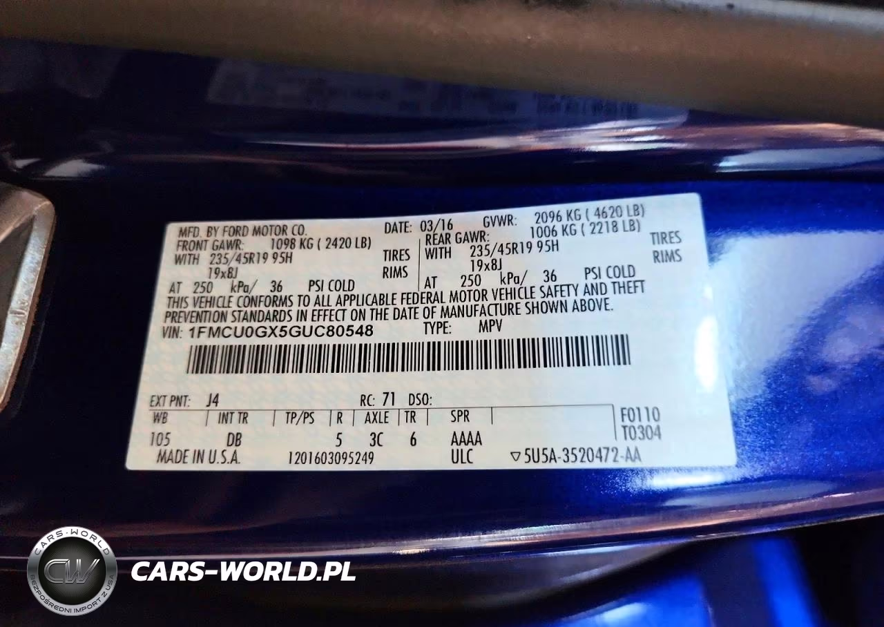 2016 Ford Escape Se VIN:1FMCU0GX5GUC80548 - 13